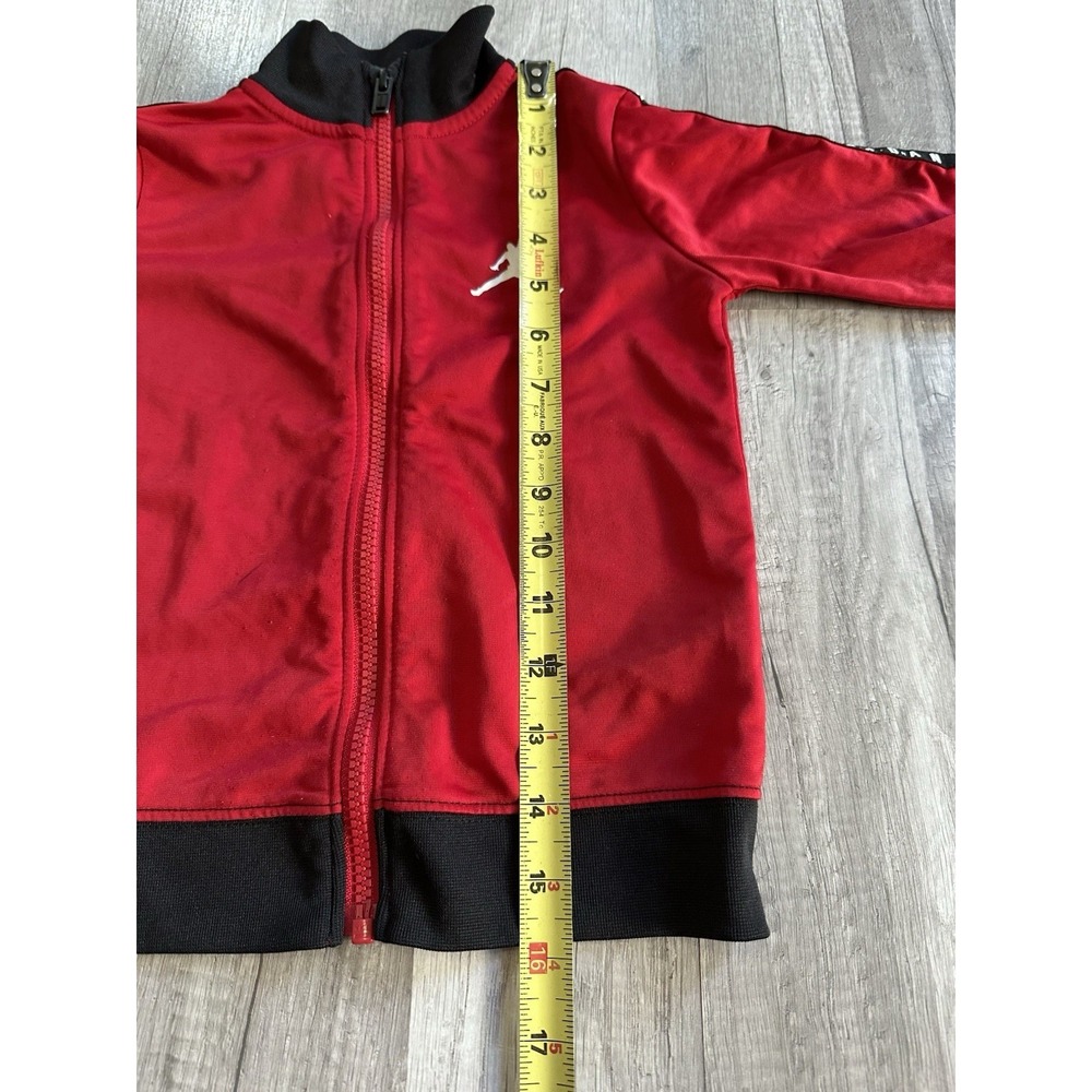 Air Jordan Boys 4T Red Full-Zip Track Jacket Athletic Warm-Up Jacket - Picture 8 of 11